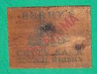 BERRYS CUTTY SARK SCOTCH WHISKY OKLAHOMA OLD WOOD BOX CRATE LID PRE 