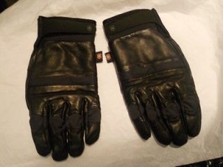 Wenger Swiss Army Black Leather MENS Gloves,Large