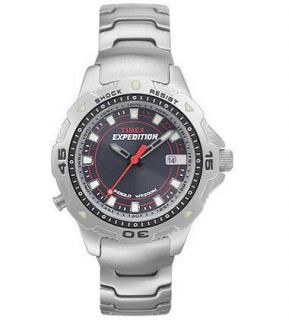 Timex Womens Expedition Diver 200 Meter Indiglo Silver Tone Watch 