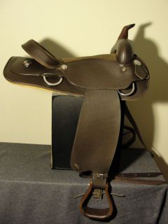 16 INCH BROWN WINTEC WESTERN TRAIL HORSE RIDING SADDLE EXCELLENT COND.