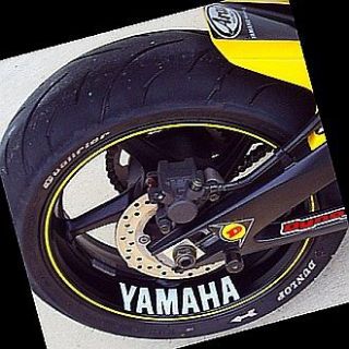 Yamaha decal sticker fz6r fzr r6 r1 600 rim fz8 fazer