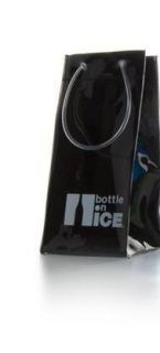 Bottle On Ice Wine Chiller & Cooler Portable bag  Black