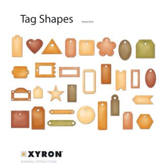 Xyron Personal Cutting System Tags shapes Design Book 
