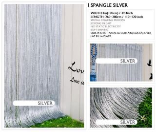 14COLOR STRING CURTAIN with BEAD SEQUIN SPANGLE FRINGE PANEL ROOM 