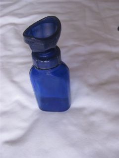 Vtg Phillips Milk of Magnesia Cobalt Blue Medicine Bottle & Wyeth Eye 