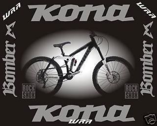 Kona 2010 Stinky Deluxe Mountain Bike Frame Stickers