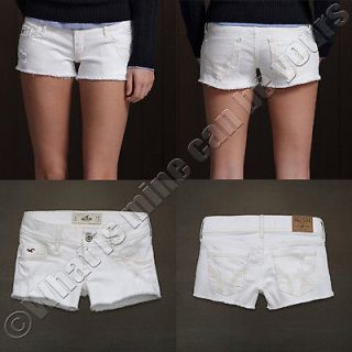   Abercrombie Broad Beach Womens Sexy White Jean Shorts Sizes 0,1,3,5,7