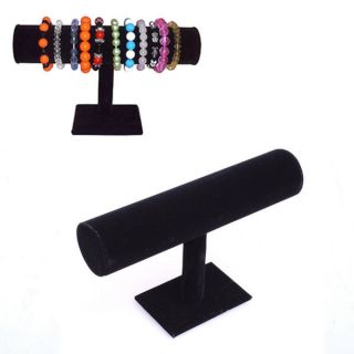   Hard Display Stand Holder Bracelet Chain Bangle Watch T bar Black Rack