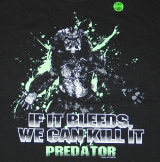 Predator Movie If It Bleeds, We Can Kill It T Shirt Size Medium, NEW 