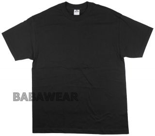 AAA Black Plain T Shirt Cotton Alstyle Apparel Activewear BABA