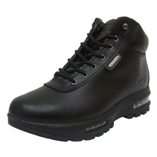   Gear CAM Mens Black Leather Comfort Lace Up Casual Ankle Hiking Boot