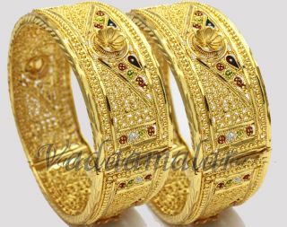 NEW Micro gold plated Bangles Indian Bollywood Bracelets India Bangle 