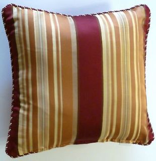 MYSTIQUE Decorative Pillow Cover Stripe Size 17x 17 Square NIP