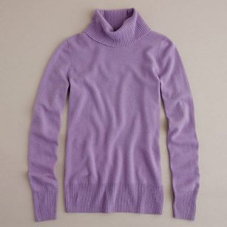 NWT J Crew Collection Cashmere Turtleneck Iced Lilac Medium Gorgeous 