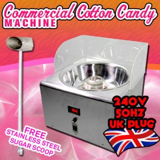 Extra Large Electric Cotton Candy Machine Commercial Floss Maker 240v 