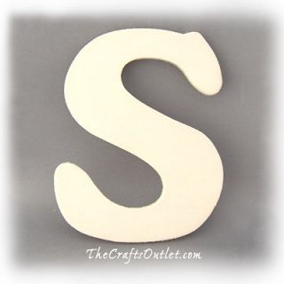 Letter S Plywood unfinished wood home Decor