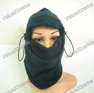   1X Thermal Fleece 6 in 1 Balaclava Hood Police Swat Ski Face Mask