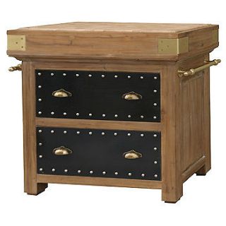 38 Small Kitchen Island Butcher Block station solid wood and iron 