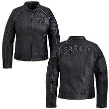    Davidso​n Womens Lightweight Leather Temptress Motorcycle Jacket