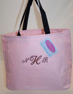 Custom 3 Letter Monogram Any Color Style Essential Tote Bag Custom 