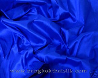COBALT BLUE 100% SILK TAFFETA BRIDESMAID DRESS CRAFT
