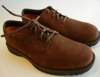   Suede Leather Oxford Shoes Brown Bucks Mens Smart Comfort Size 7M NEW