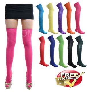 THIGH HIGH OVER THE KNEE SOCKS LOADS OF COLOURS