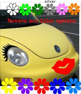 VW beetle RED LIPS decal any car bumper window door lip graphic 