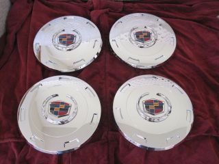   chrome wheel center caps hubcaps set of 4 NEW EXT ESV (Fits: Cadillac