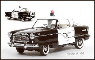 Franklin Mint 1956 Nash Metropolitan Police Car   Extremely Rare!