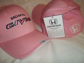 Hat Cap Honda Civic Flex Fit Fitted Pink Small   Large