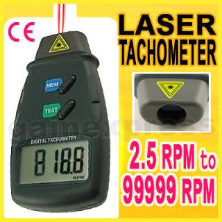Digital Laser Non Contact Photo Tachometer RPM Test LED