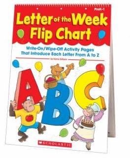 Letter of the Week Flip Chart Write on Wipe off Activity Pages That 