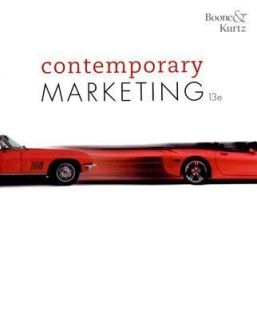 Contemporary Marketing 2009 by David L. Kurtz and Louis E. Boone 2007 