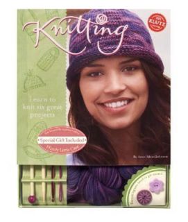 Knitting Learn to Knit Six Great Projects by Anne Akers Johnson 2004 