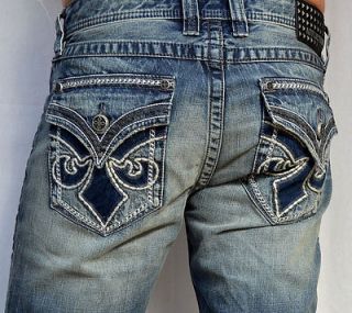 Affliction Mens Denim BLAKE CATHEDRAL FLEUR Flap Jeans   110RS019 