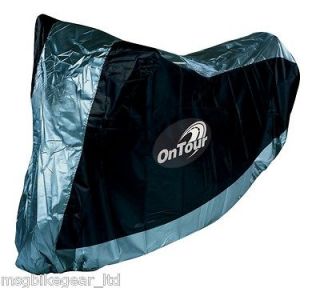OnTour 100% Waterproof Motorcycle Bike Cover & Bag Large + Free Moldex 