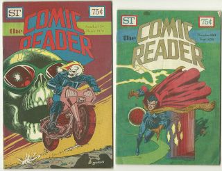 1970s COMIC READER FANZINE lot Marvel DC comics unpublished art