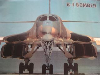 1988 Verkerke B 1 Bomber USAF vintage wall poster PBX2354