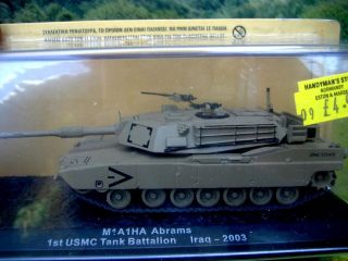 72 Military Magazine Series Abrams tank M1A1HA 1st USMC tank 