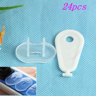 24 Pcs Safety Electric Plug Lock Cover Baby Toddler Infant Child Shock 