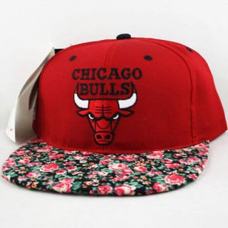   Chicago Bulls Floral Snapback Hat Sports Specialties Vintage Cap NEW