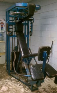 1970s Nautilus Double Chest Machine 250 lb Weight Stack