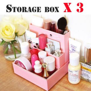   Cosmetic Stationery Paper Storage Boxes pencil cases easy desk box