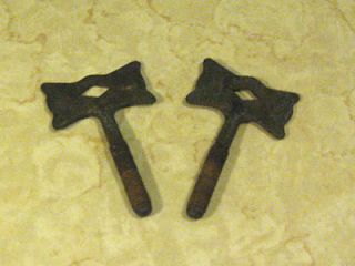 Two Antique Wood Stove Parts Screws 4 in