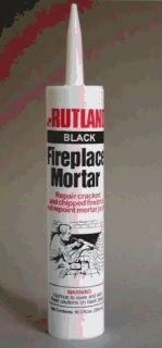 Chimney Plus 742601 Rutland Black Fireplace Mortar   11oz Tube