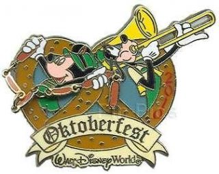 Rare Disney LE Oktoberfest Mickey Goofy Pin (NC80050)