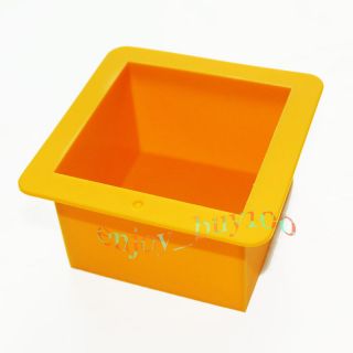 Large CUBE SQUARE SOAP Candle Cake Jelly CANDY Silicone MOLD Mould