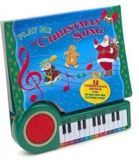   Christmas Song Hardback Board Book with Electronic Piano, 12 songs