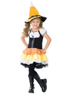   Korn Candy Corn Witch Dress and Hat Kids Childrens Halloween Costume
